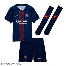 Camiseta Paris Saint-Germain Khvicha Kvaratskhelia #7 Primera Equipación para niños 2025-26 manga corta (+ pantalones cortos)